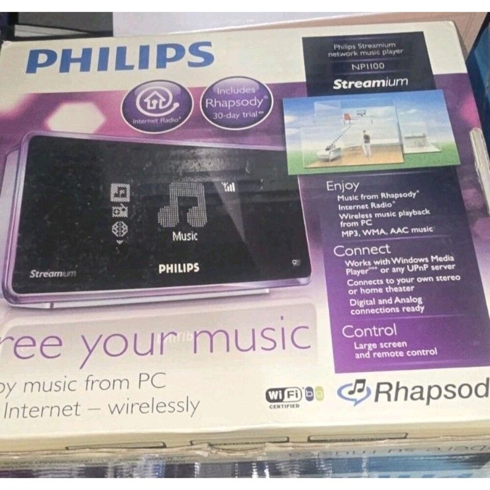 Philips NP1100/37 Streamium Network Music Player with 3.0" B&W Display